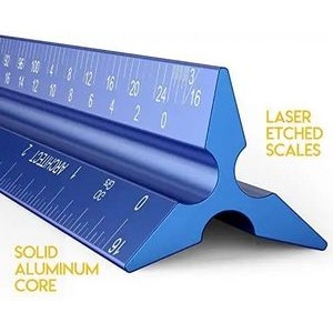 12 Inch Architectural and Engineering Scale Ruler Set 2