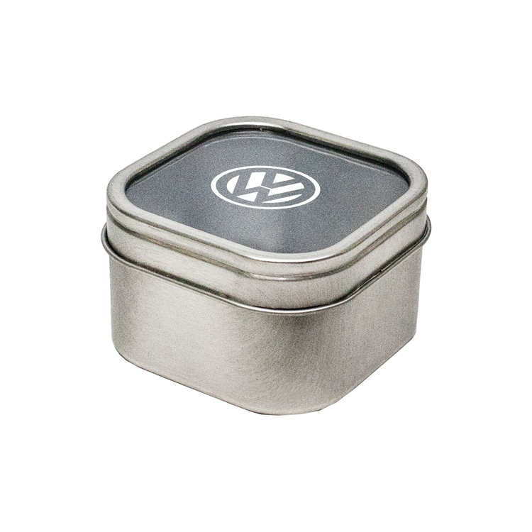 Small Square Tin Box with Window 2