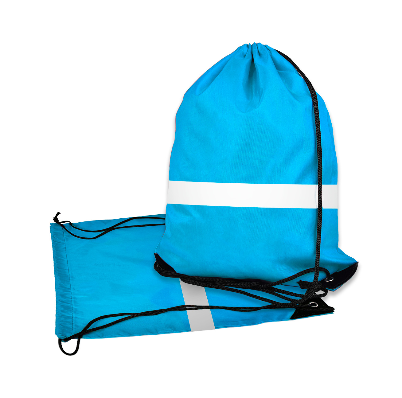 Drawstring Backpack With Reflective Strips 12