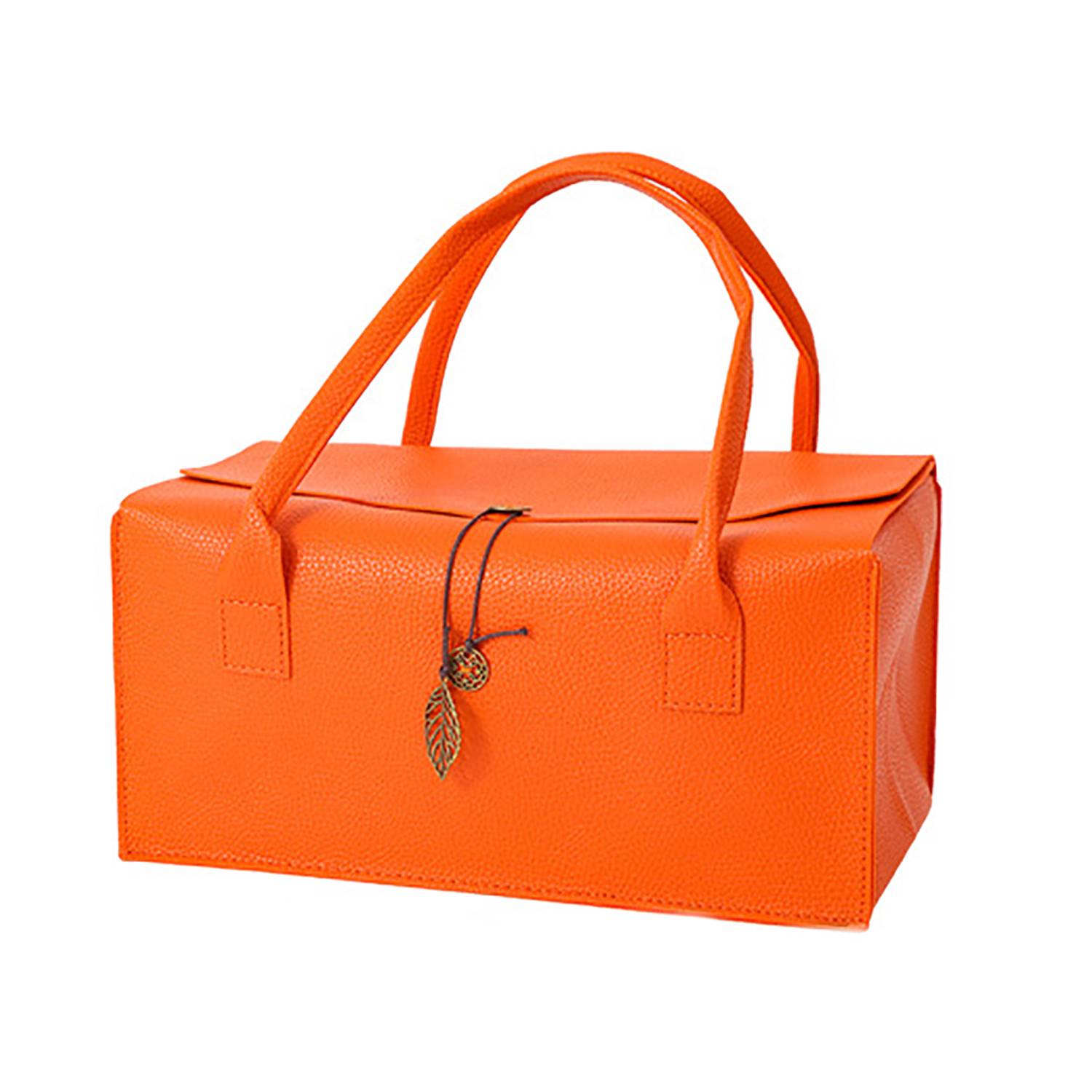 PU Leather Wine Gift Tote Bag w/ Pendant, custom tote bag with logo imprint 10