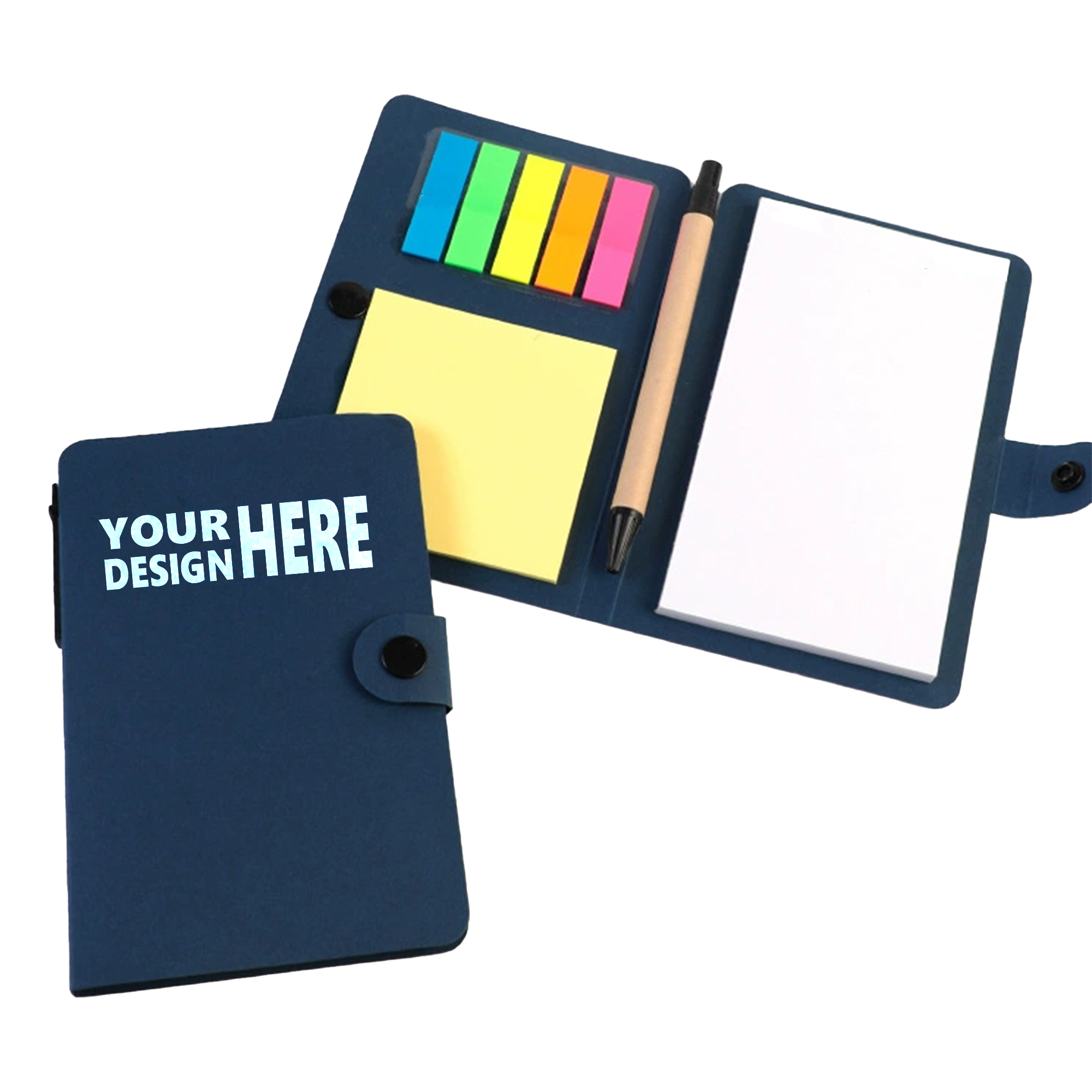 Portable Button Type Memo Pad Combo 3