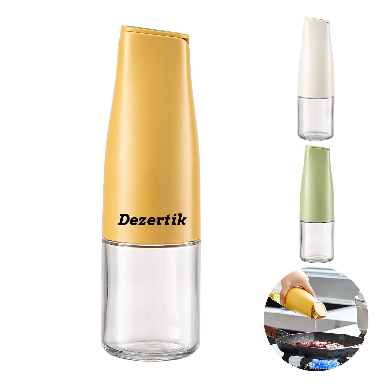 Household large capacity glass condiment bottle 9