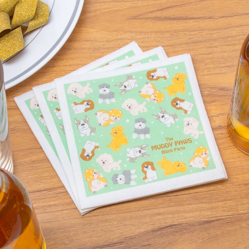 Large Print Full Color Linen-Like Beverage Napkins 43