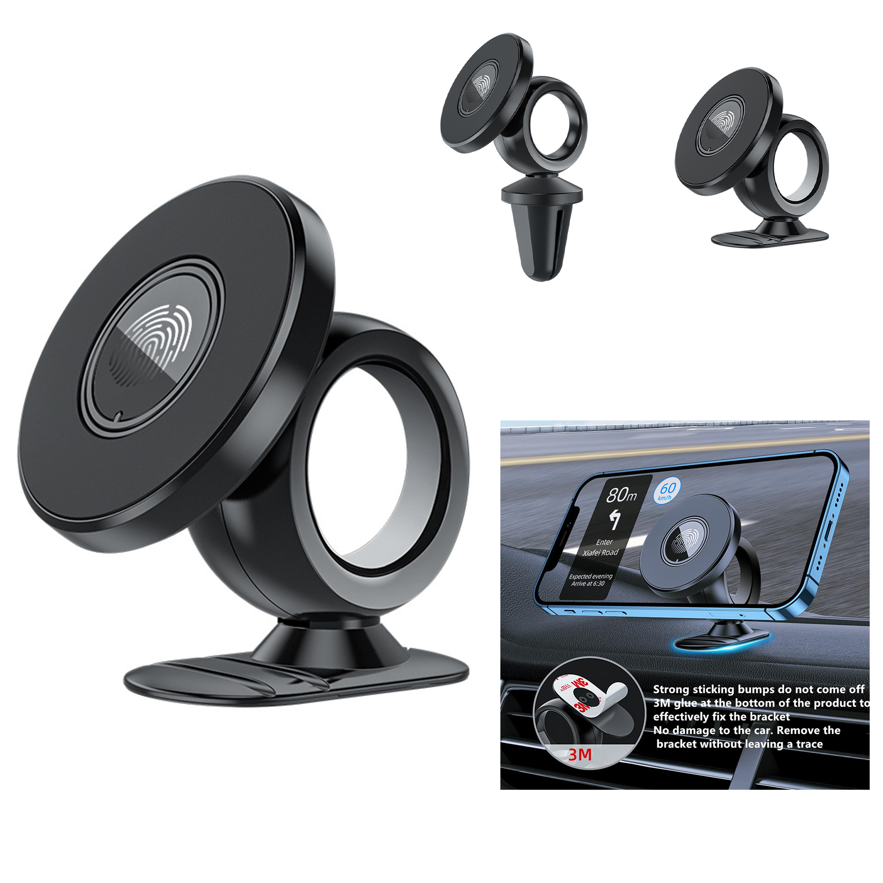 Magnetic Phone Holder for Car Dashboard
