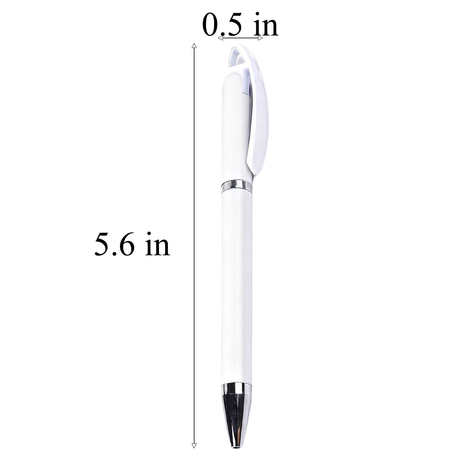 Wide Clip Retractable Ballpoint Pen 14
