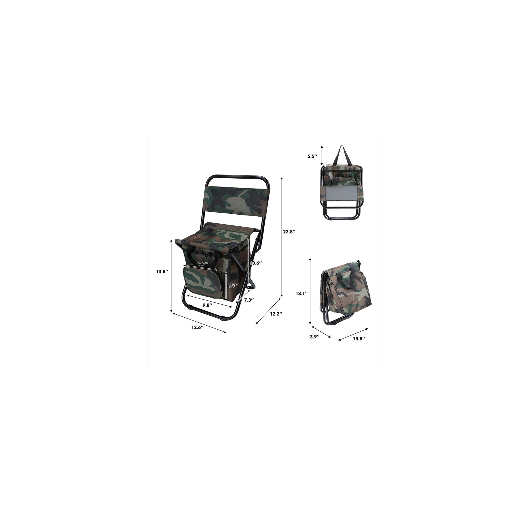 Fishing Chair with Cooler Bag 2