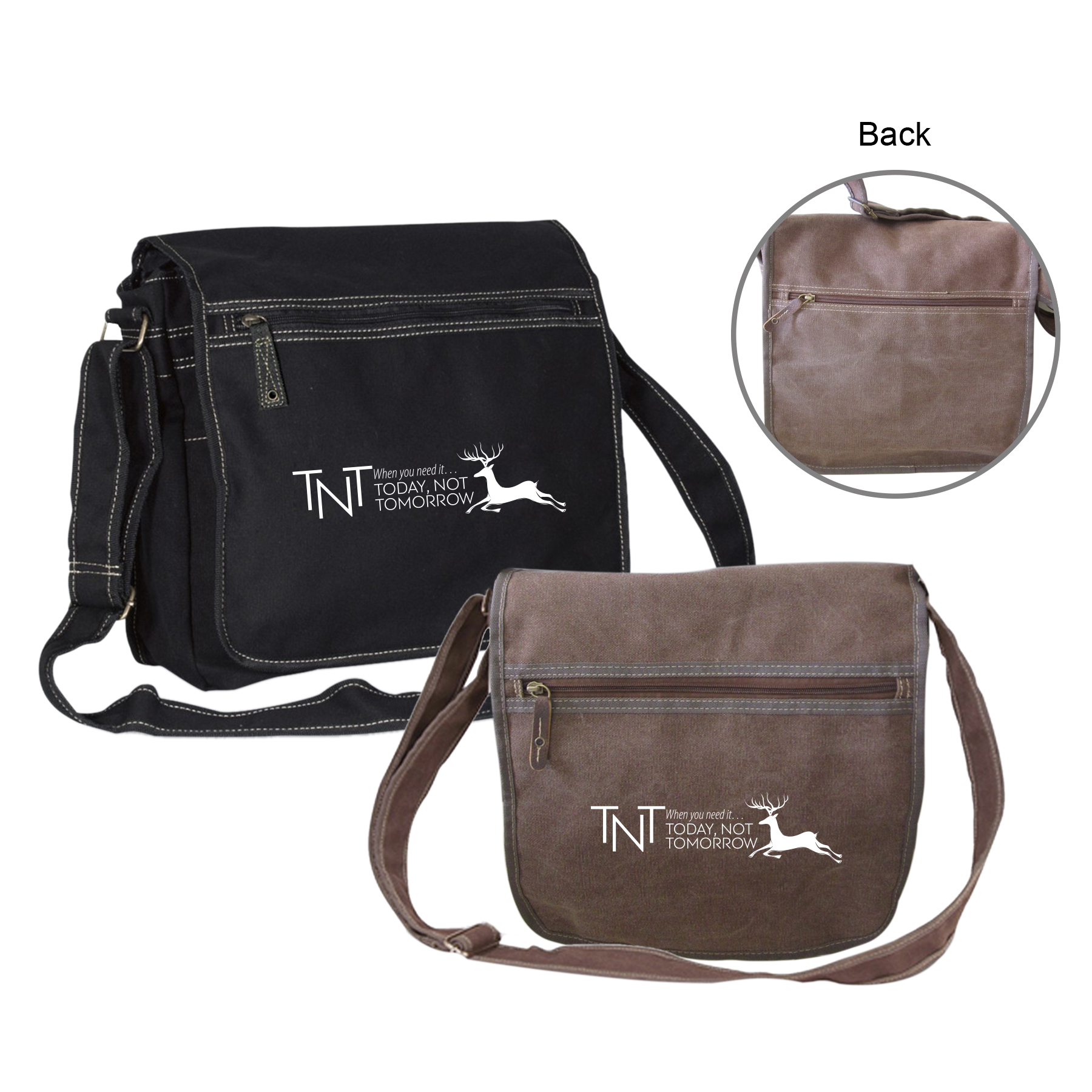 12 oz. Cabana Canvas Messenger Bag 1