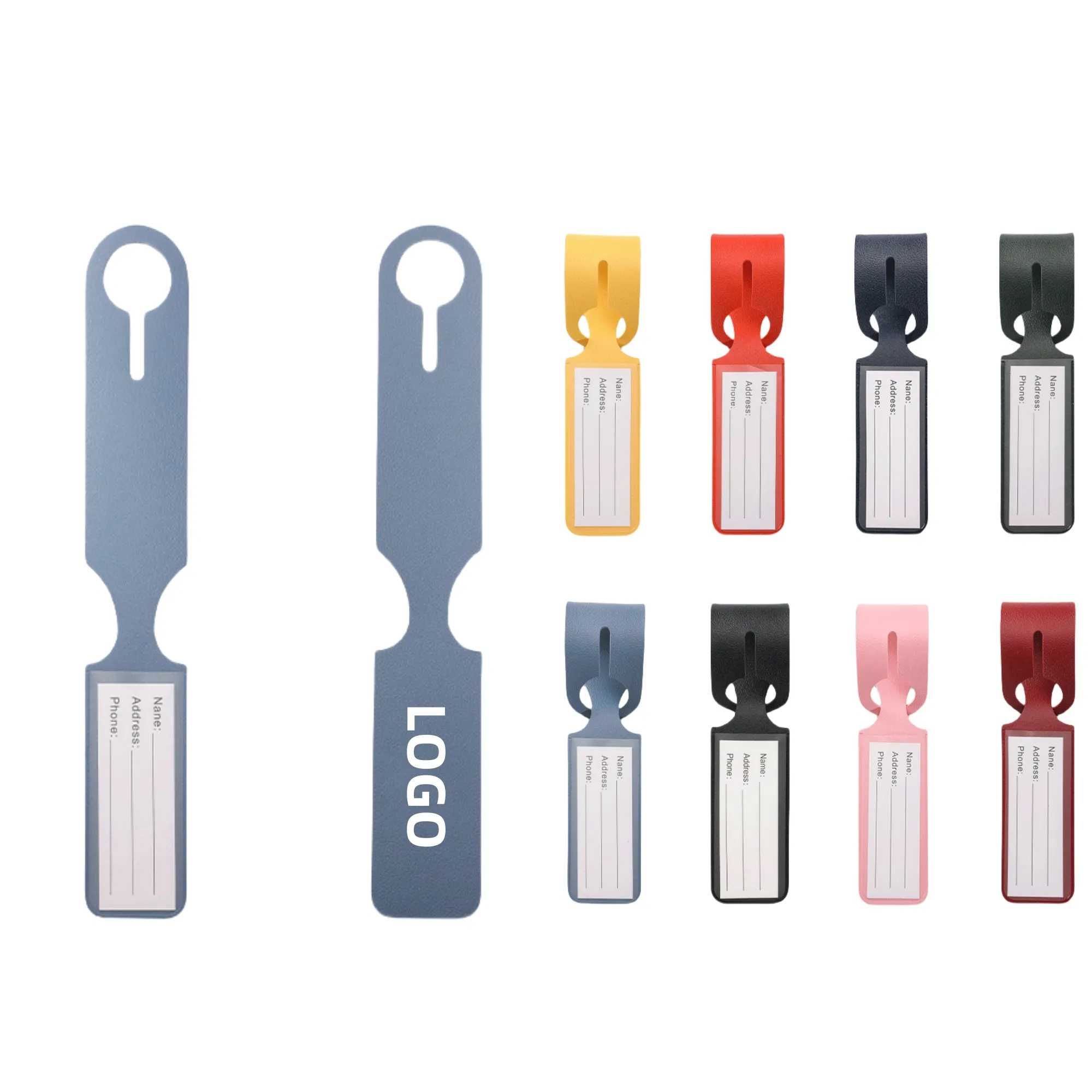 PU Anti Loss Luggage Tag 3