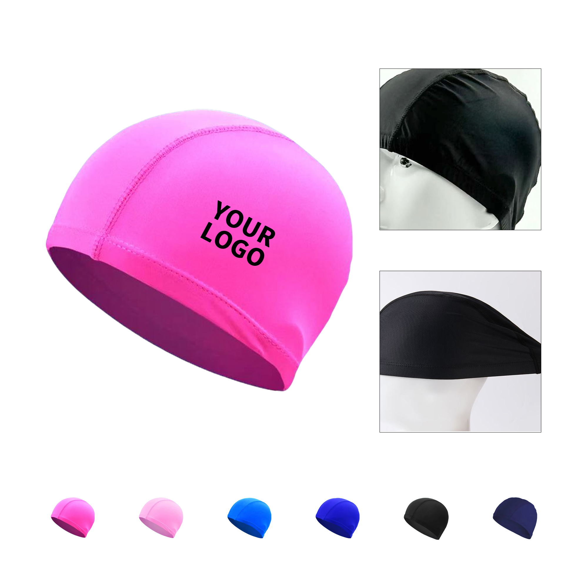 Stretch Polyester Swim Cap 8