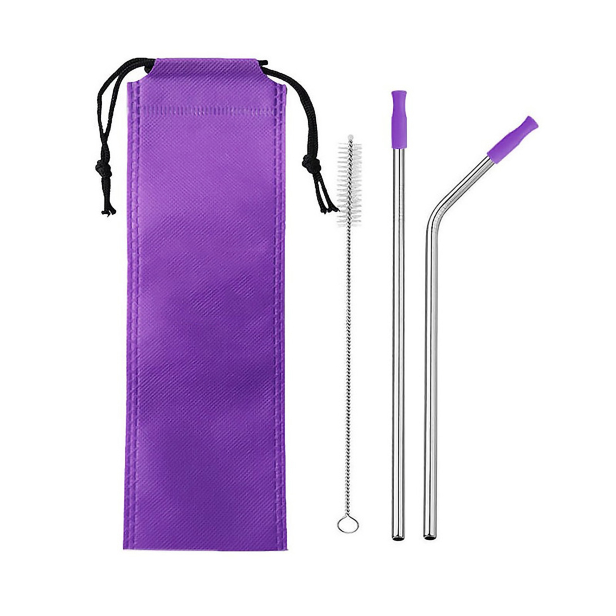 Stainless Straw Set w/Drawstring Pouch 3