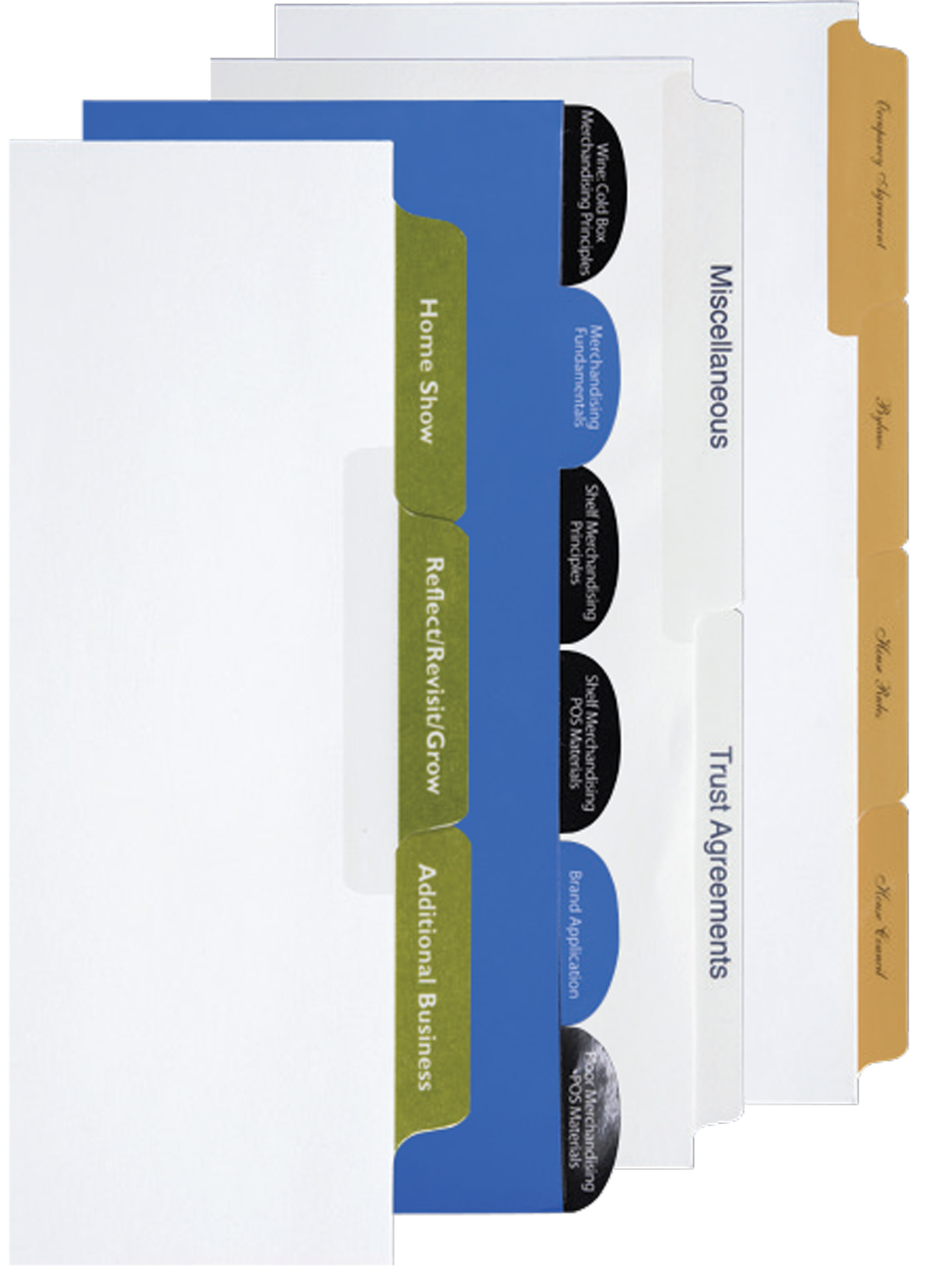 Custom Index Tabs for 3 Ring Binders 2