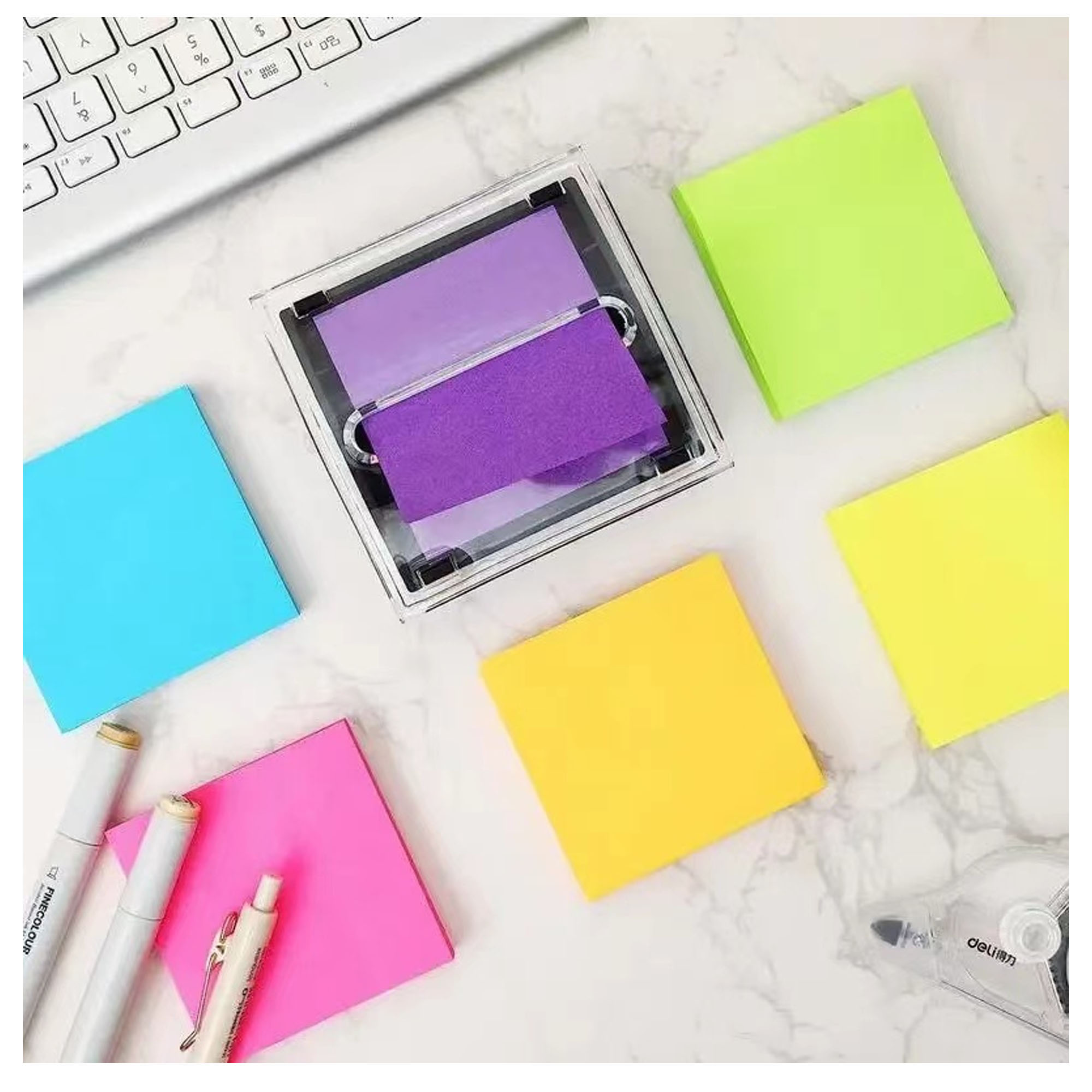 Durable Plastic Note Box: Convenient Organizer for Notes 6