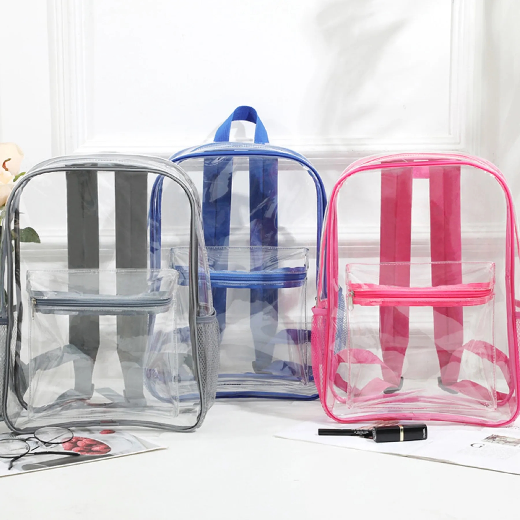 Waterproof Clear Transparent PVC Backpack 9