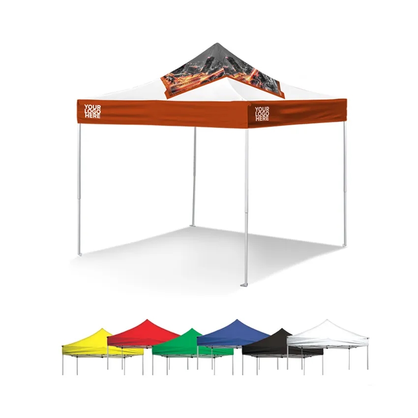 10' Custom Printed Standard Pop up Tent Kit 1