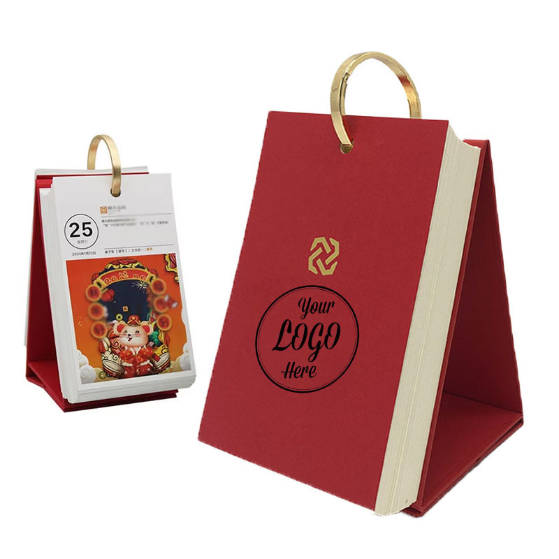 Customized Ring Binding Daily Desk Calendar 3