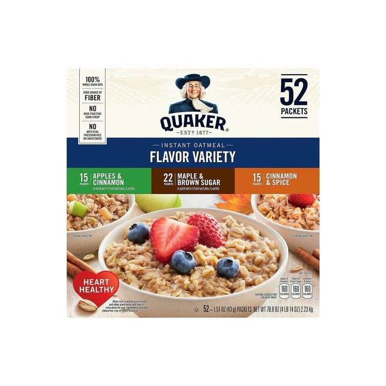 Quaker Instant Oatmeal Packs - Variety Pack 2