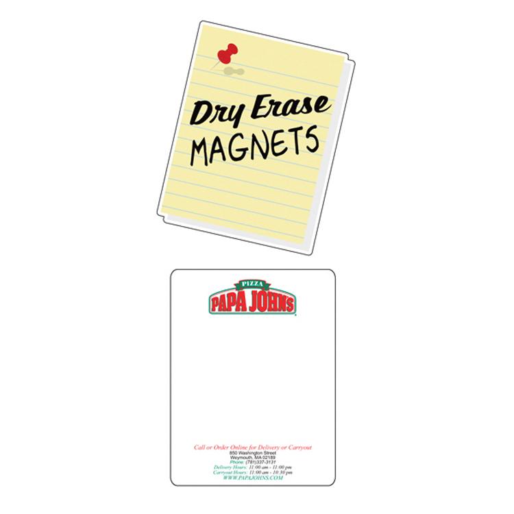 Dry Erase 8" x 10" Rectangle Magnet 1