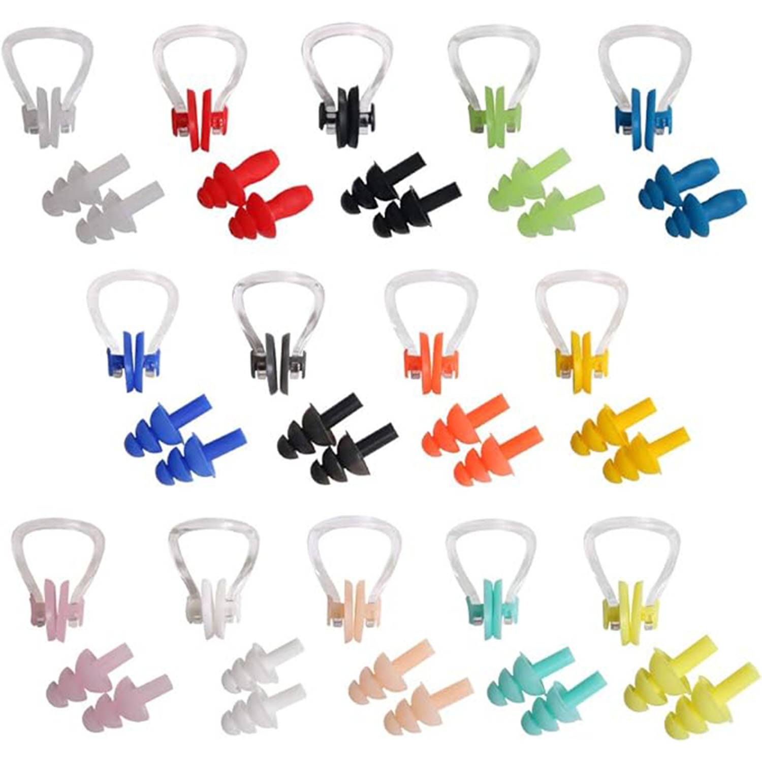 Swimming Nose Plugs Earplugs Set 2