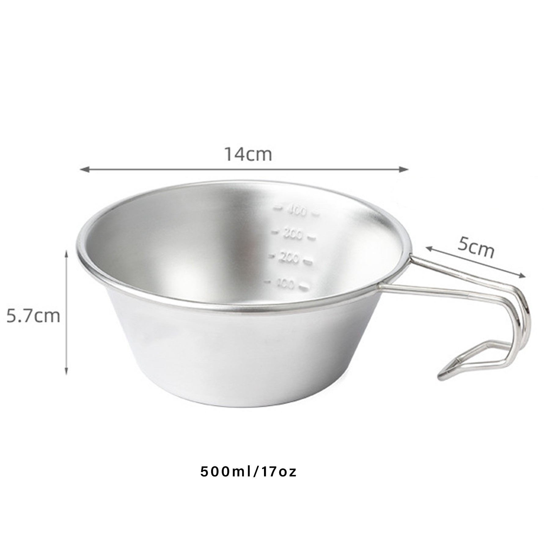 17 Oz Matt Stainless Steel Outdoor Sierra Cup Syrah Bowl 4