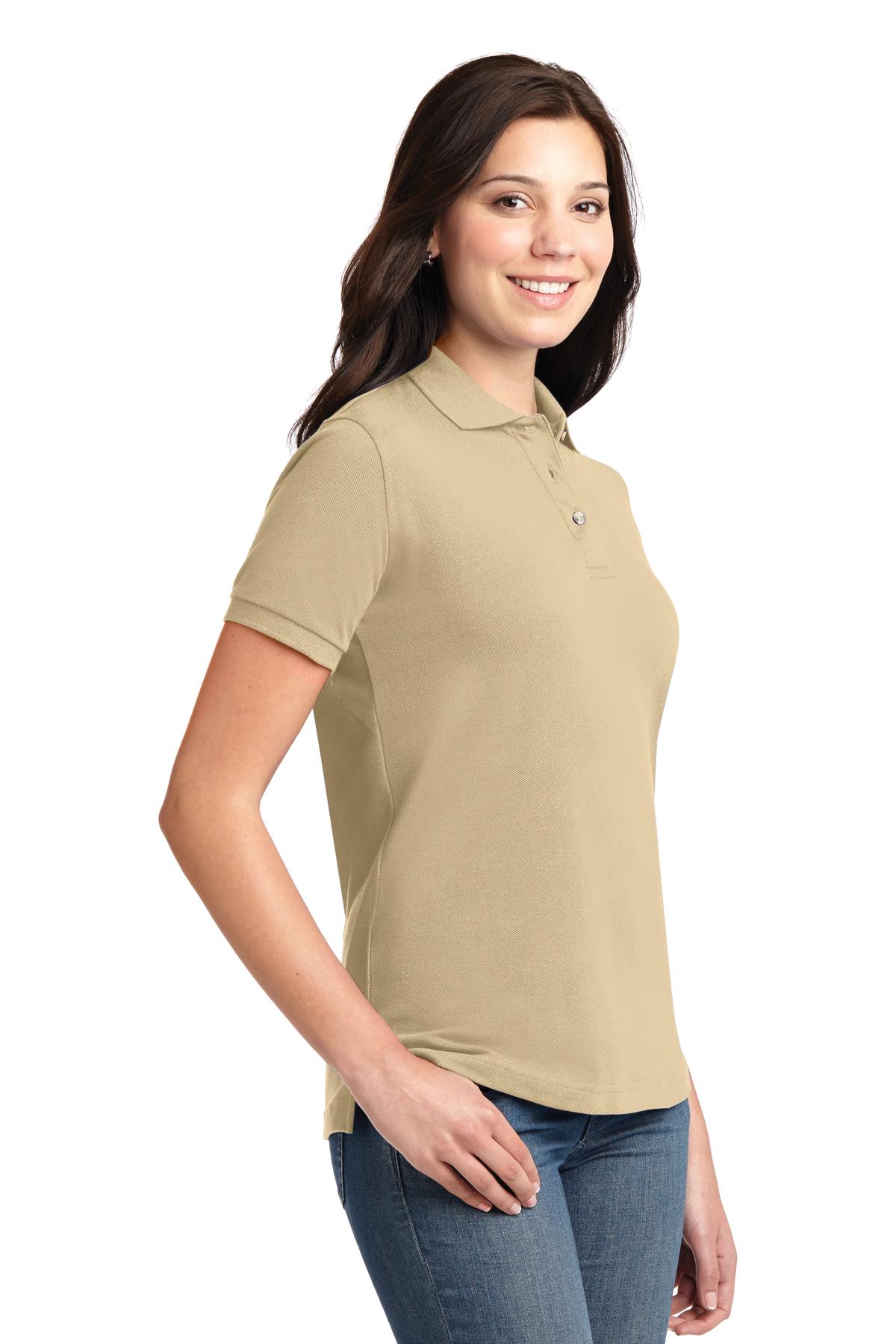 Port Authority Women's Heavyweight Cotton Pique Polo. L420 38