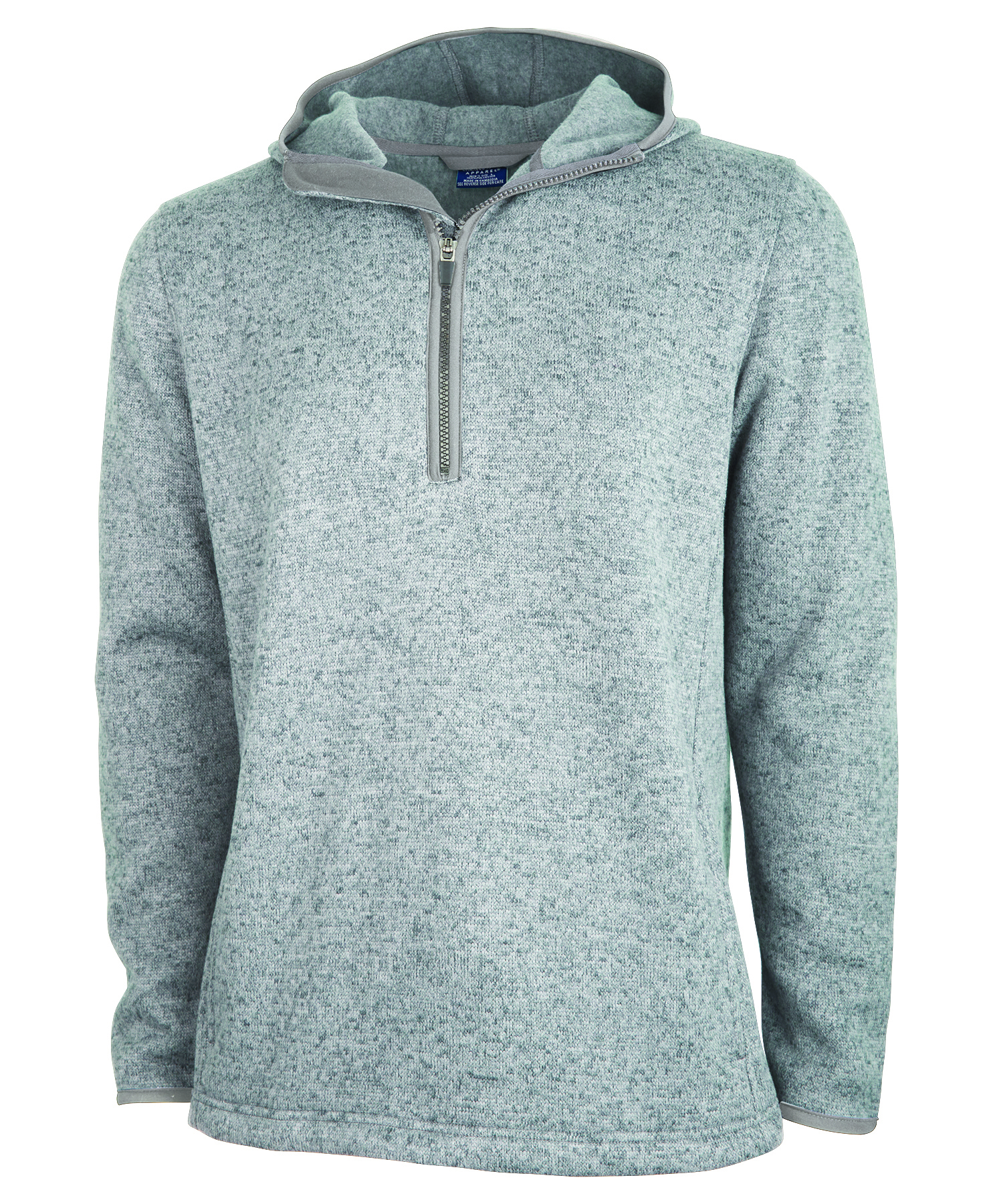 Men's Heathered Fleece Quarter Zip Hoodie