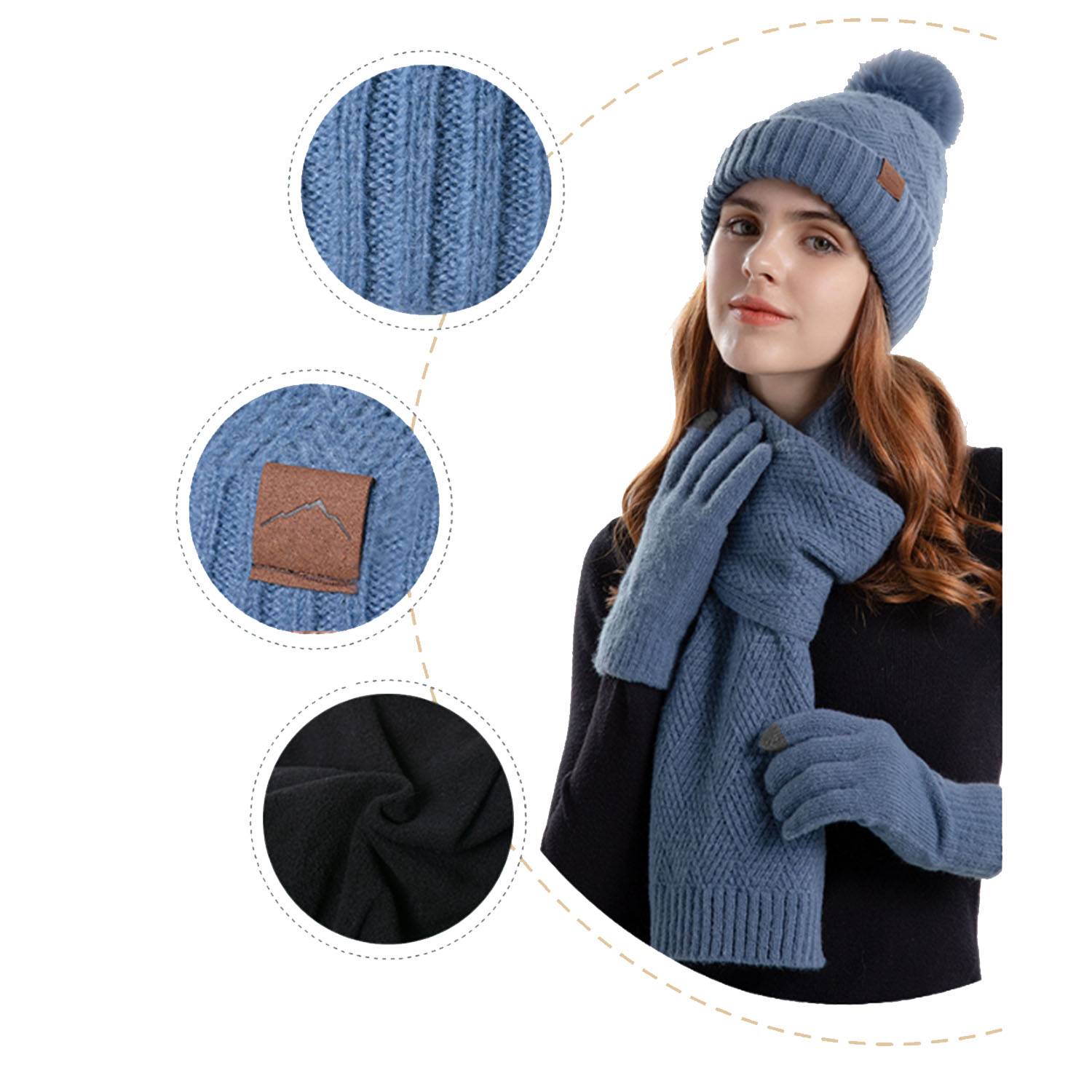 Hat And Scarf Gloves Set 2