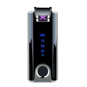 Modern Electric Arc Lighter With Top Fingerprint ID Touch Activation 11