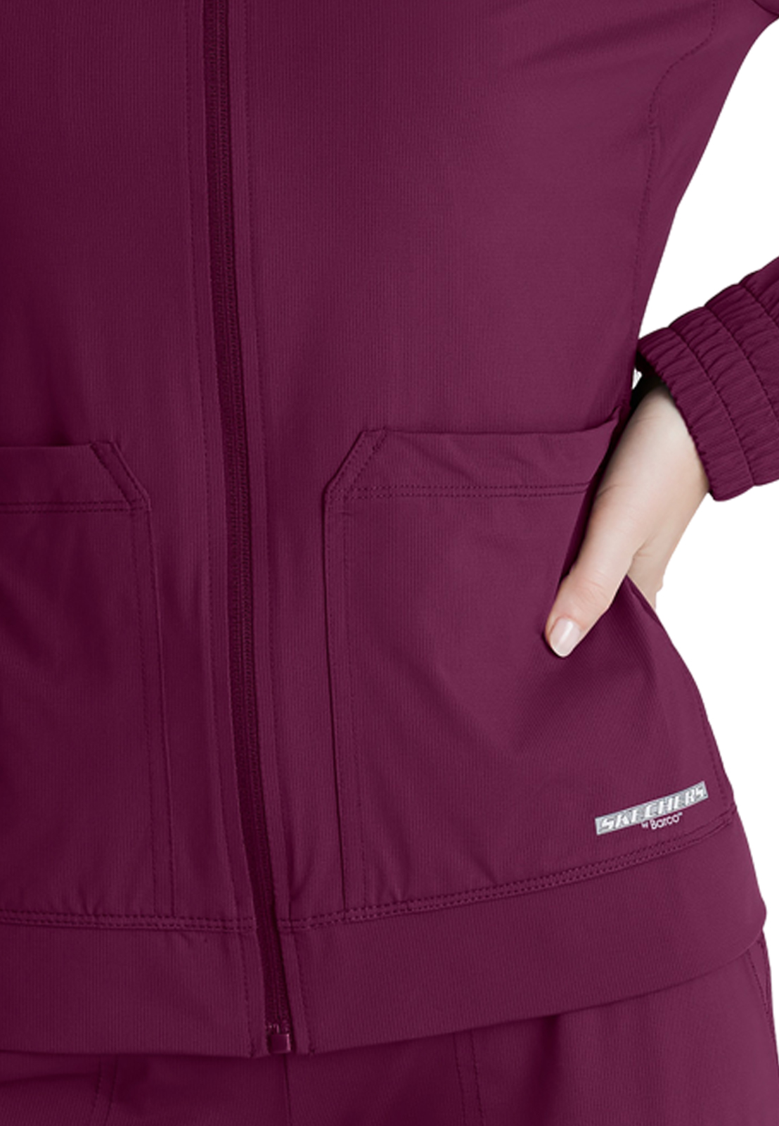 Skechers Slip-Ins - Women's Three-Pocket Zip-Up Contour Warm-Up Scrub Jacket 20