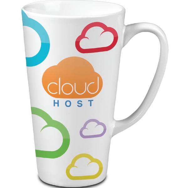 16 Oz. Full Color Tall Latt Mug