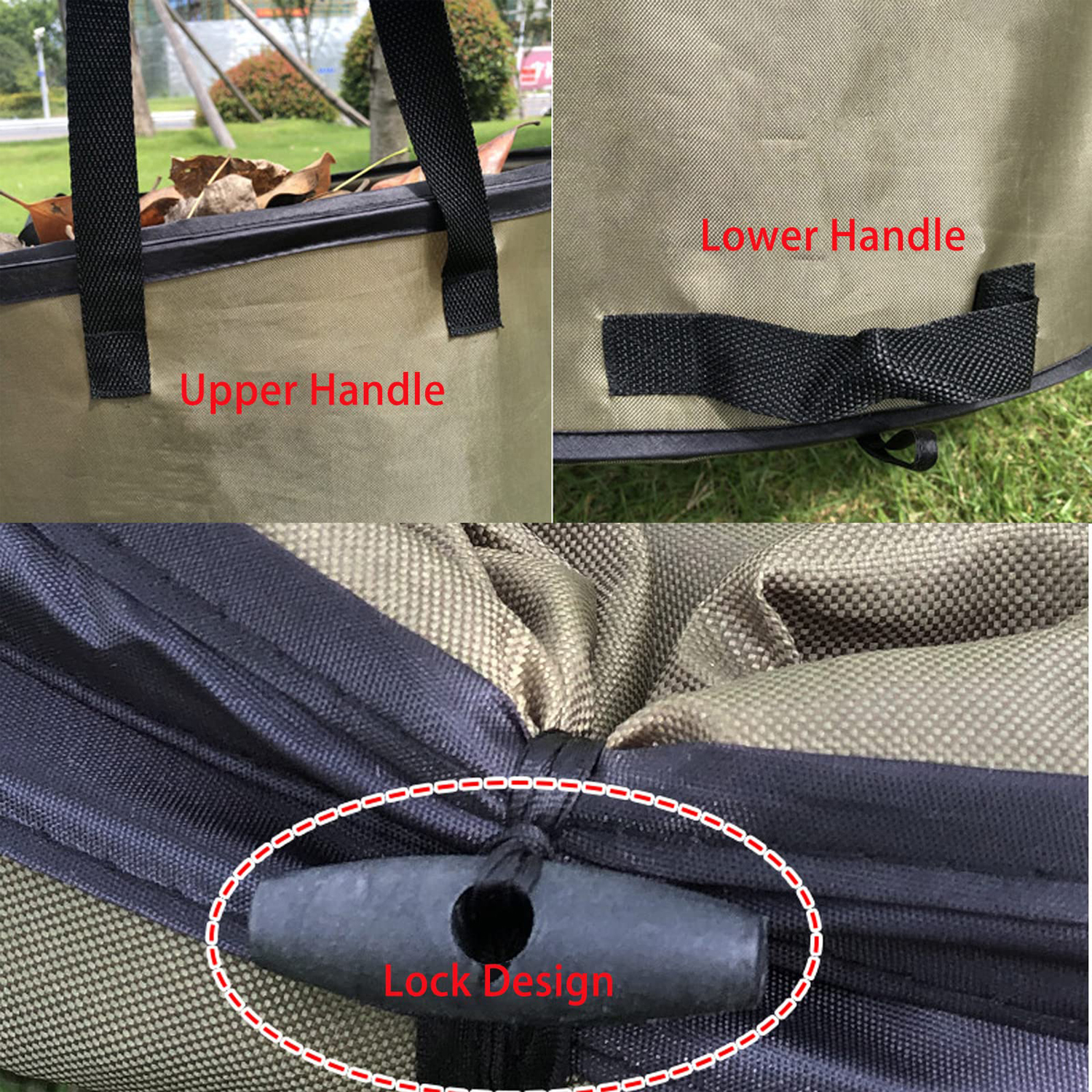 30 Gallon Collapsible Pop Up Oxford Garden Waste Bag 7