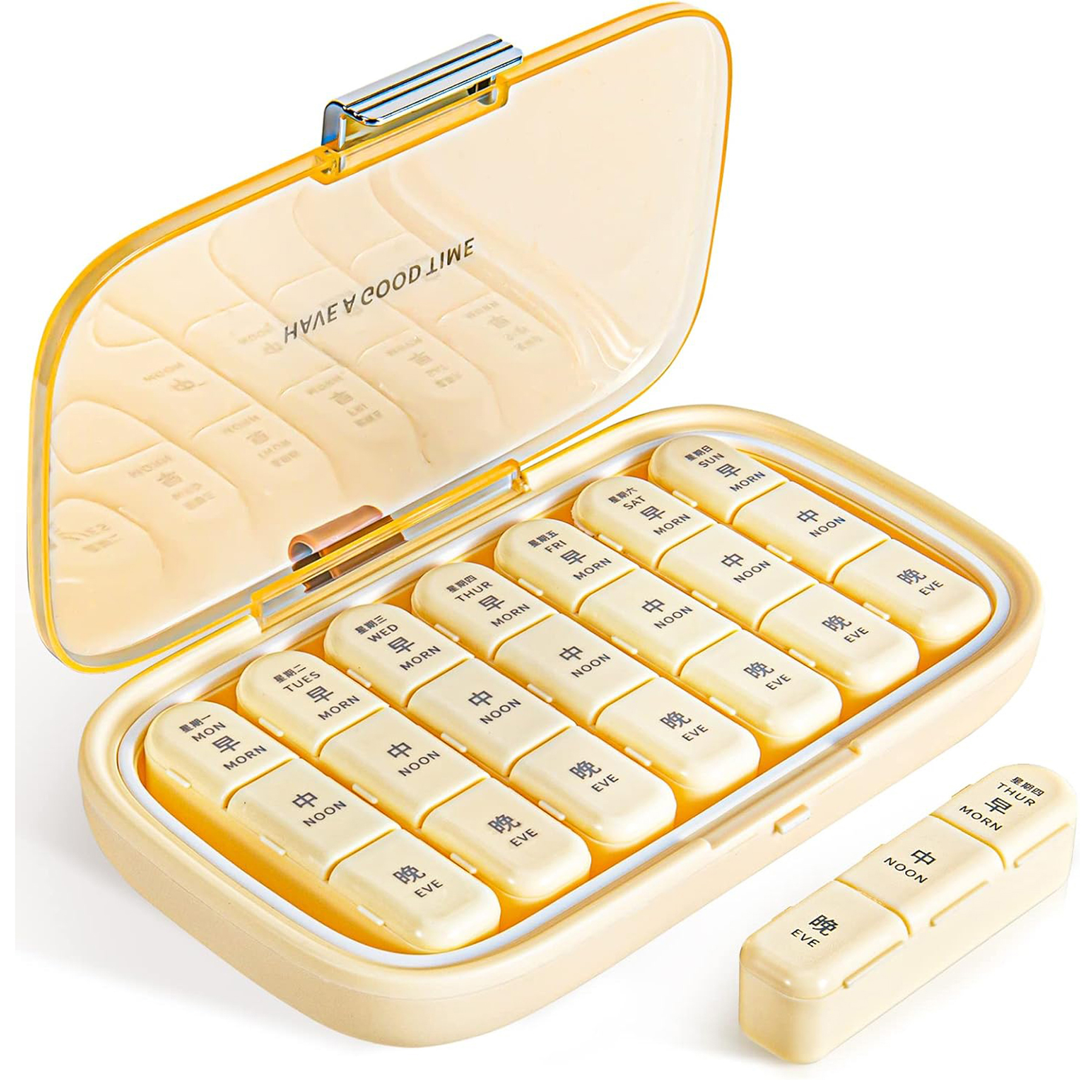 21-Compartment Portable Pill Organizer 2