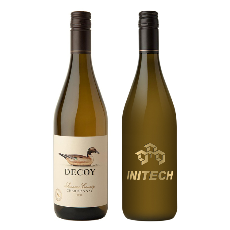 Etched Duckhorn Decoy Chardonnay White Wine Bottle 1