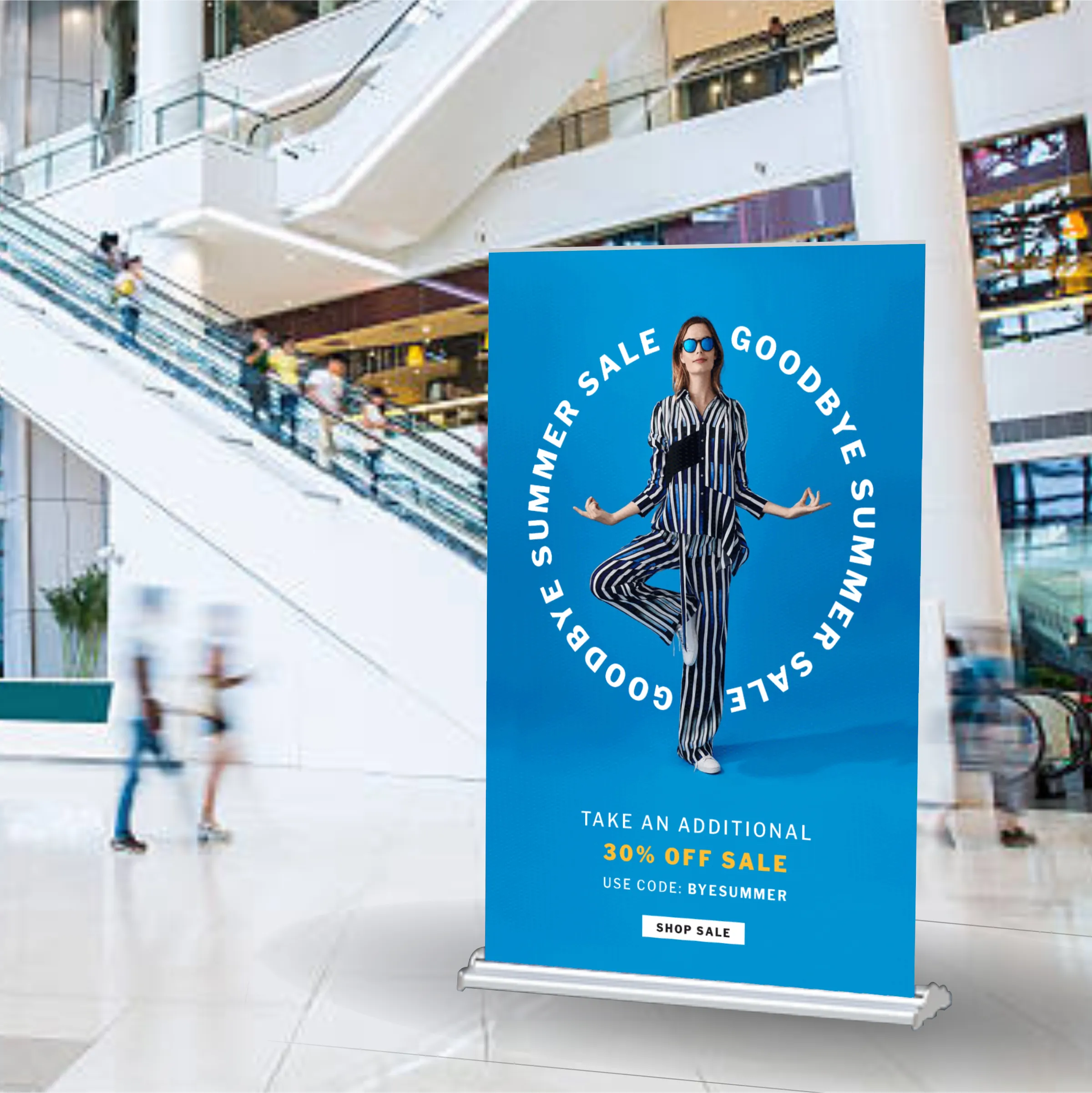 60" x 92" Wide Standard Retractable Banner Kit 9