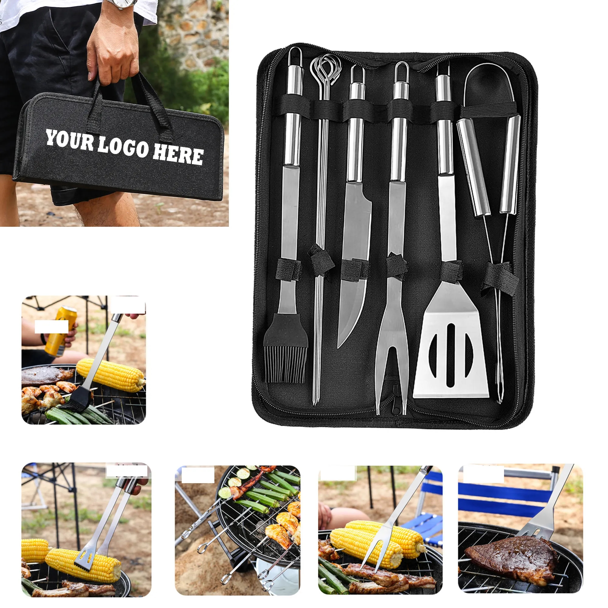 Stainless Steel BBQ Grill Accessories 9 PCS MOQ20