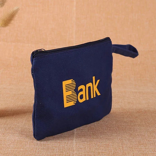 Custom Zip Cotton Canvas Pouch-5"x7-1/4", custom tote bag with logo imprint 6