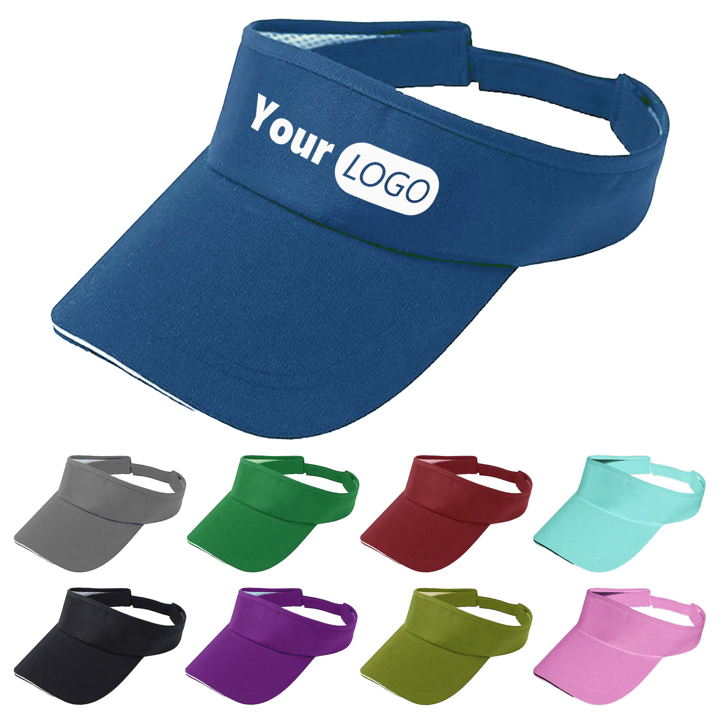 Cotton Adjustable Sun Visor Cap For Active And Casual Wear 2