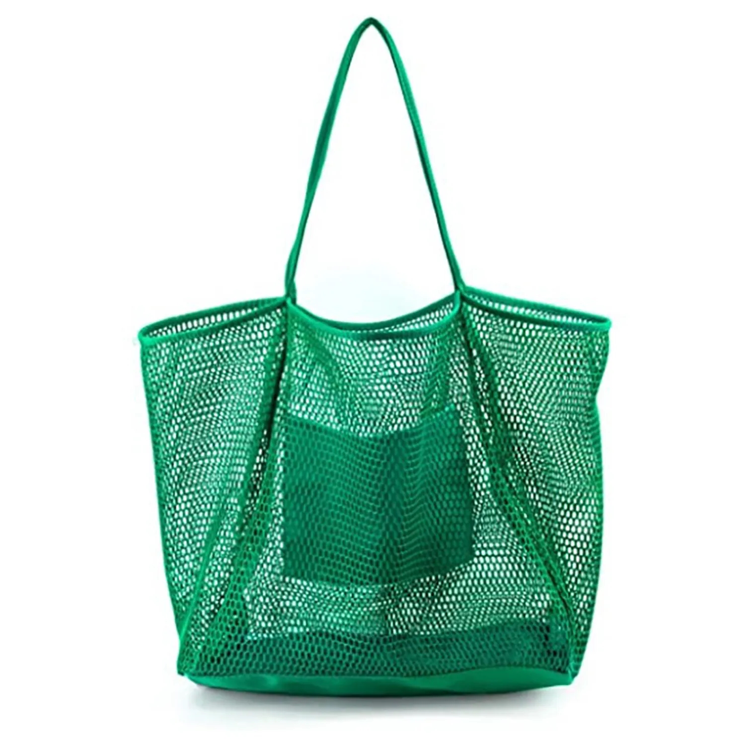 Mesh Beach Tote Womens Shoulder Handbag 4