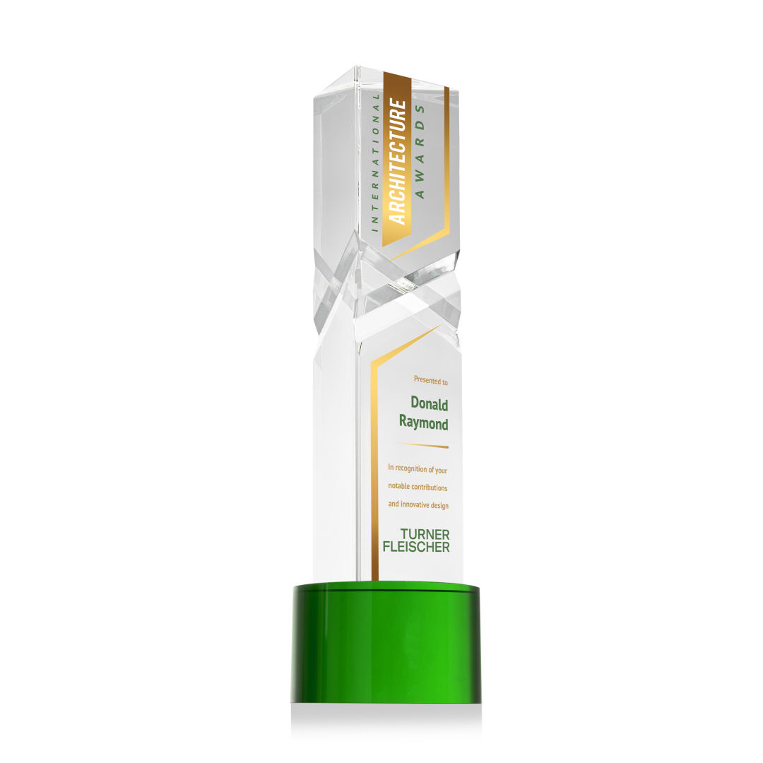 Oakham VividPrint™ Award on Marvel Base - Green 12
