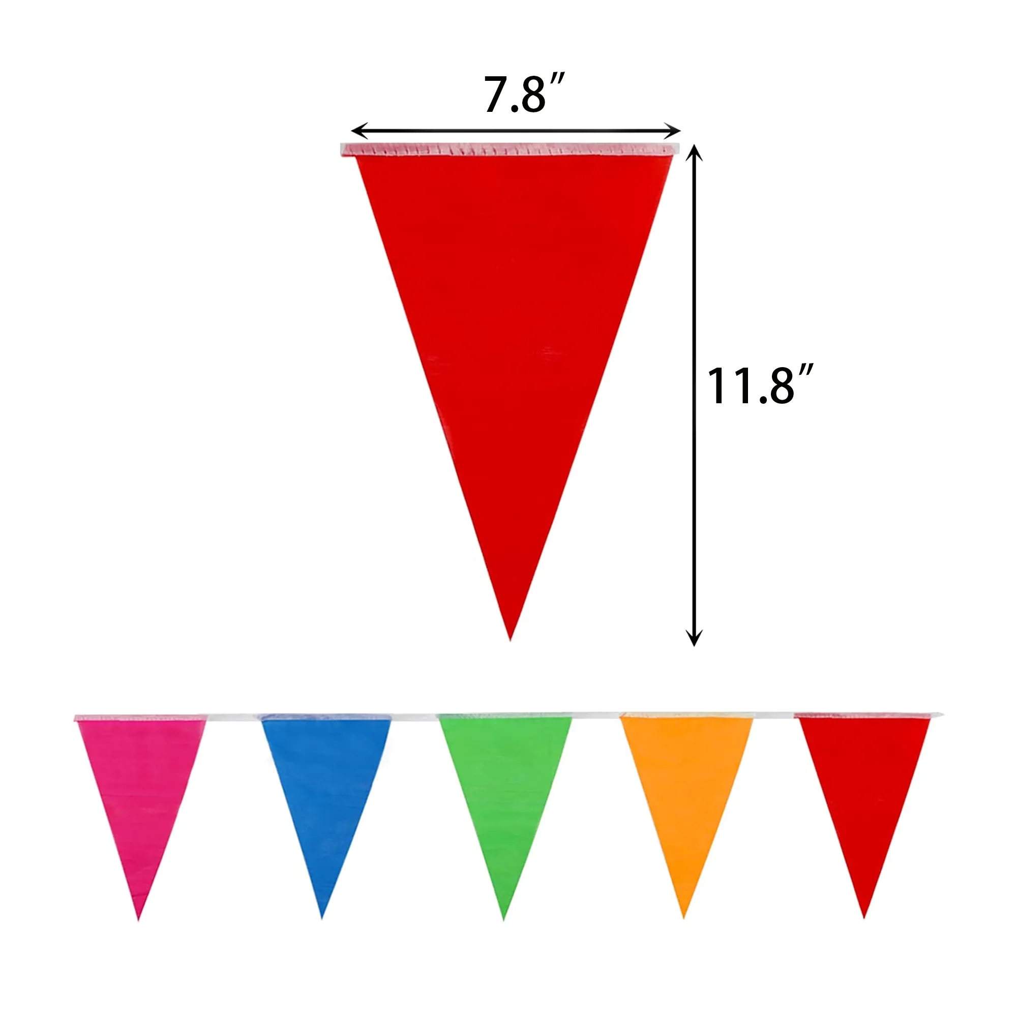 MOQ2000 PVC Pennant Small Bunting Hanging Flag 1
