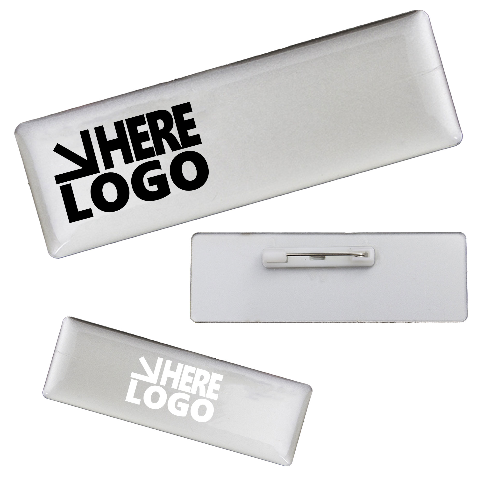 MOQ 100 Plastic Blank Identity Badges & Tags 2