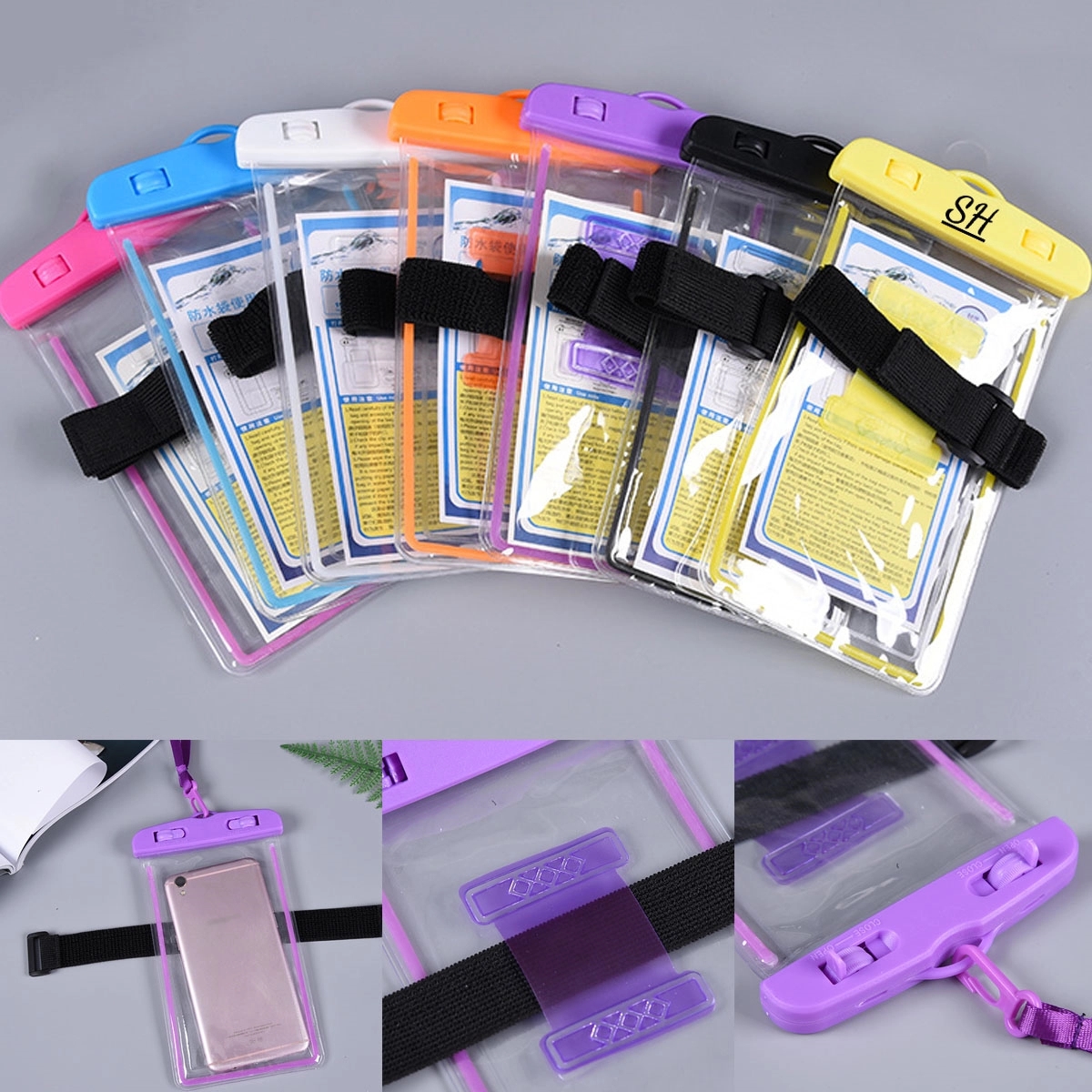 Universal Waterproof Phone Pouch With Lanyard Armband 3