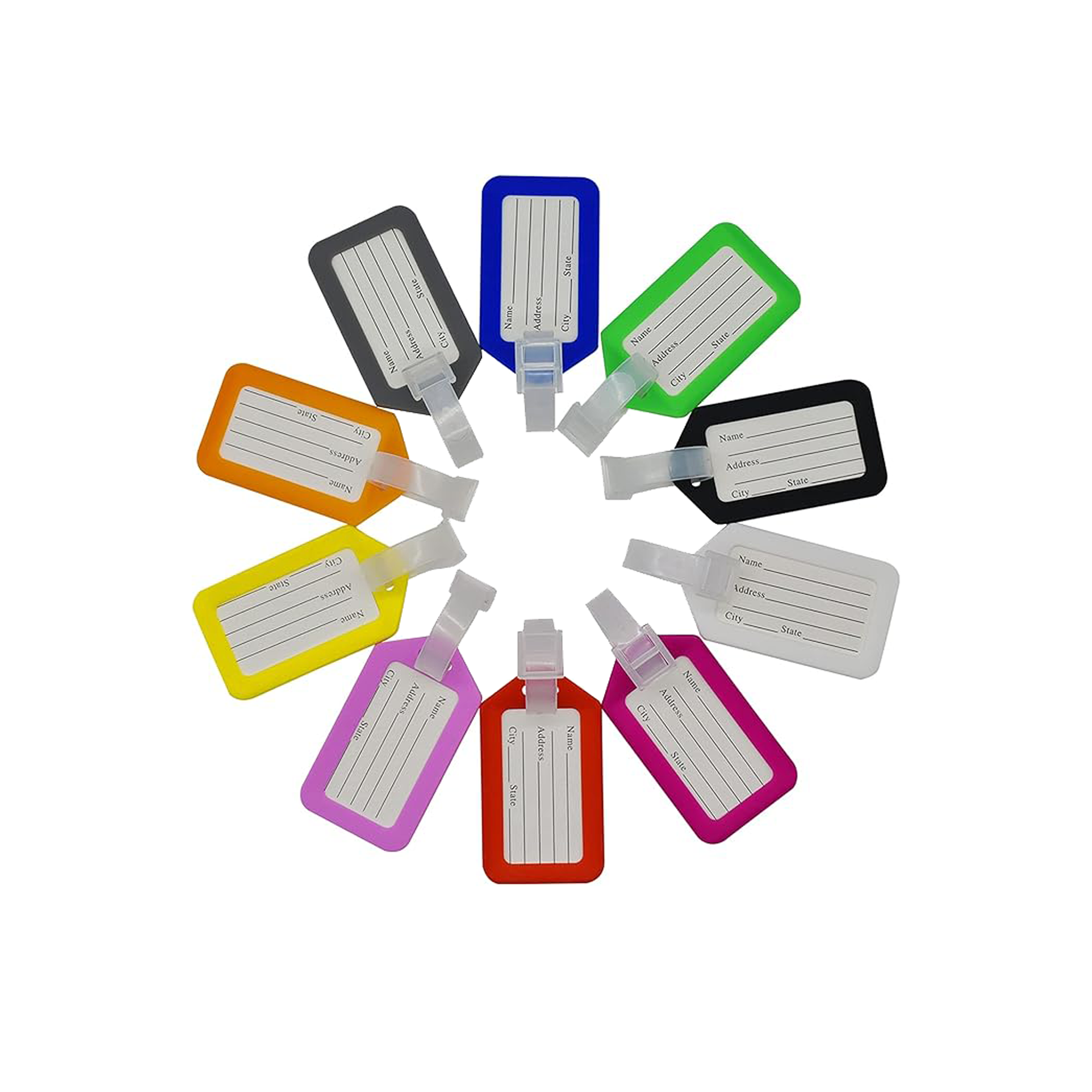 Plastic Luggage Tag With Card 7