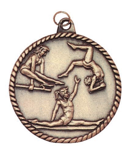Female Gymnastics High Relief Medal 2