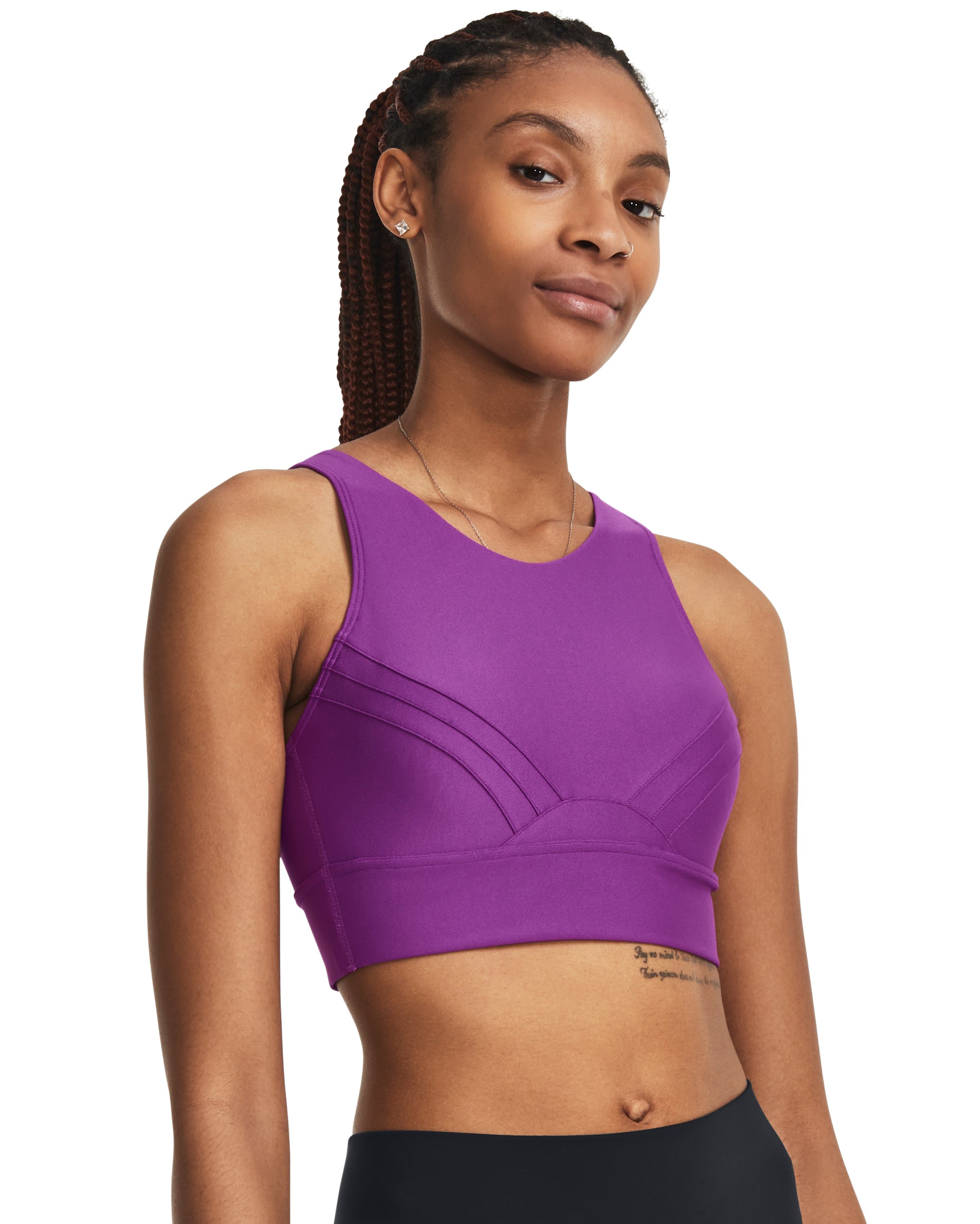UA Infinity Mid Pintuck Women's Sports Bra 8