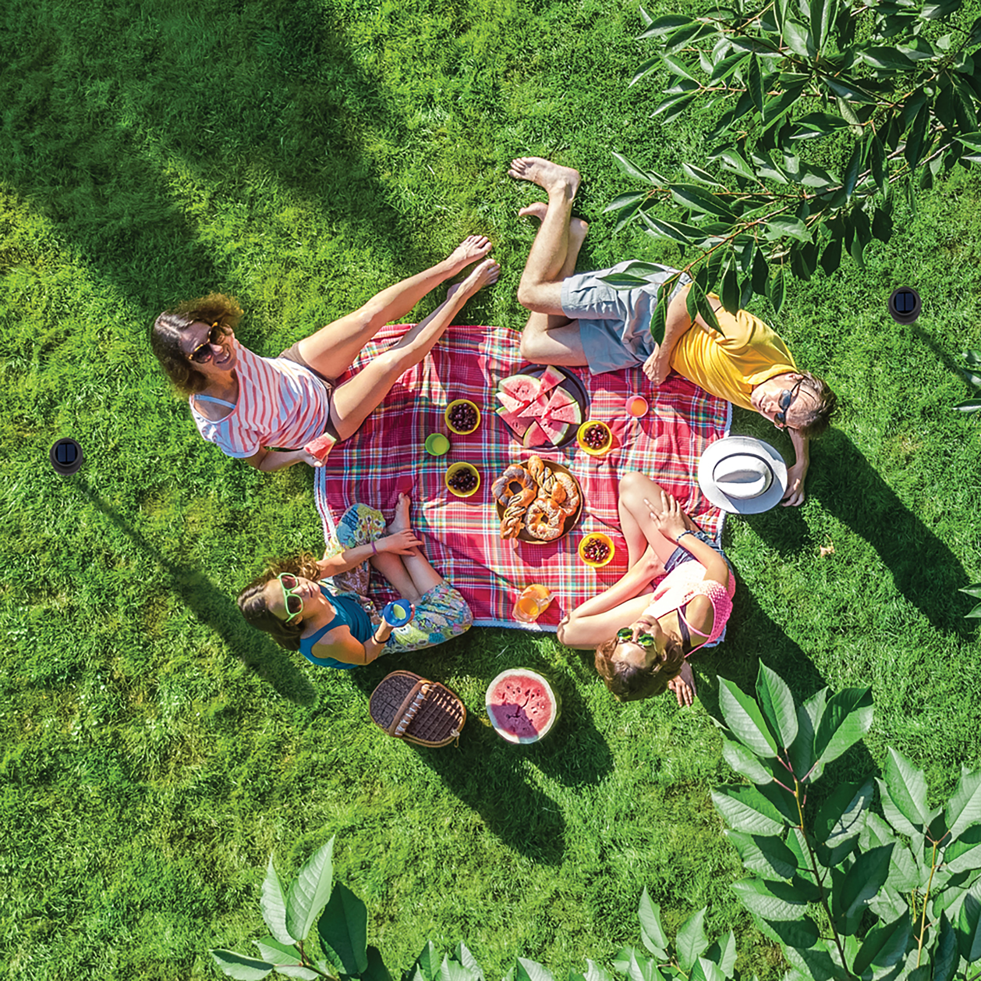iLive™ Indoor and Outdoor Bluetooth Solar Speakers 1