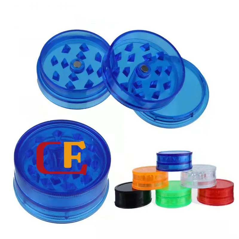 3 Layers Plastic Magnetic Herb Grinder with Container 2