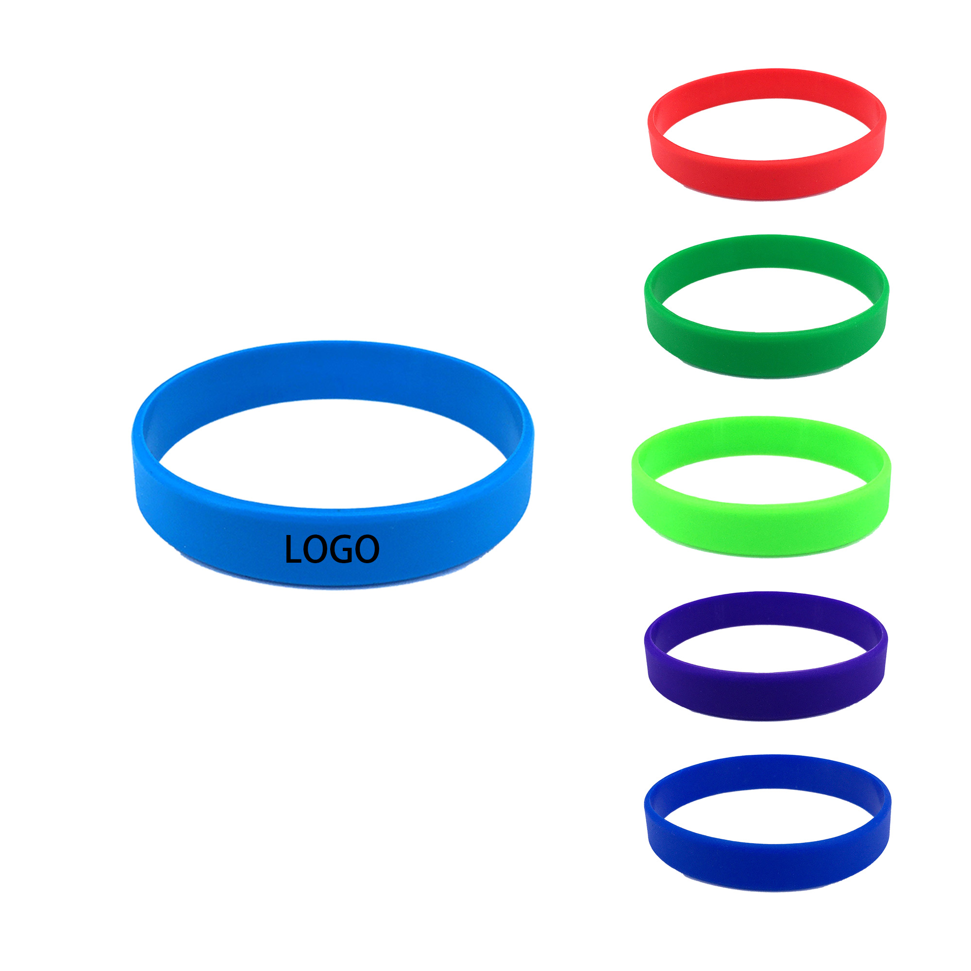 Solid Color Silicone Sport Band Printed Logo Design 5