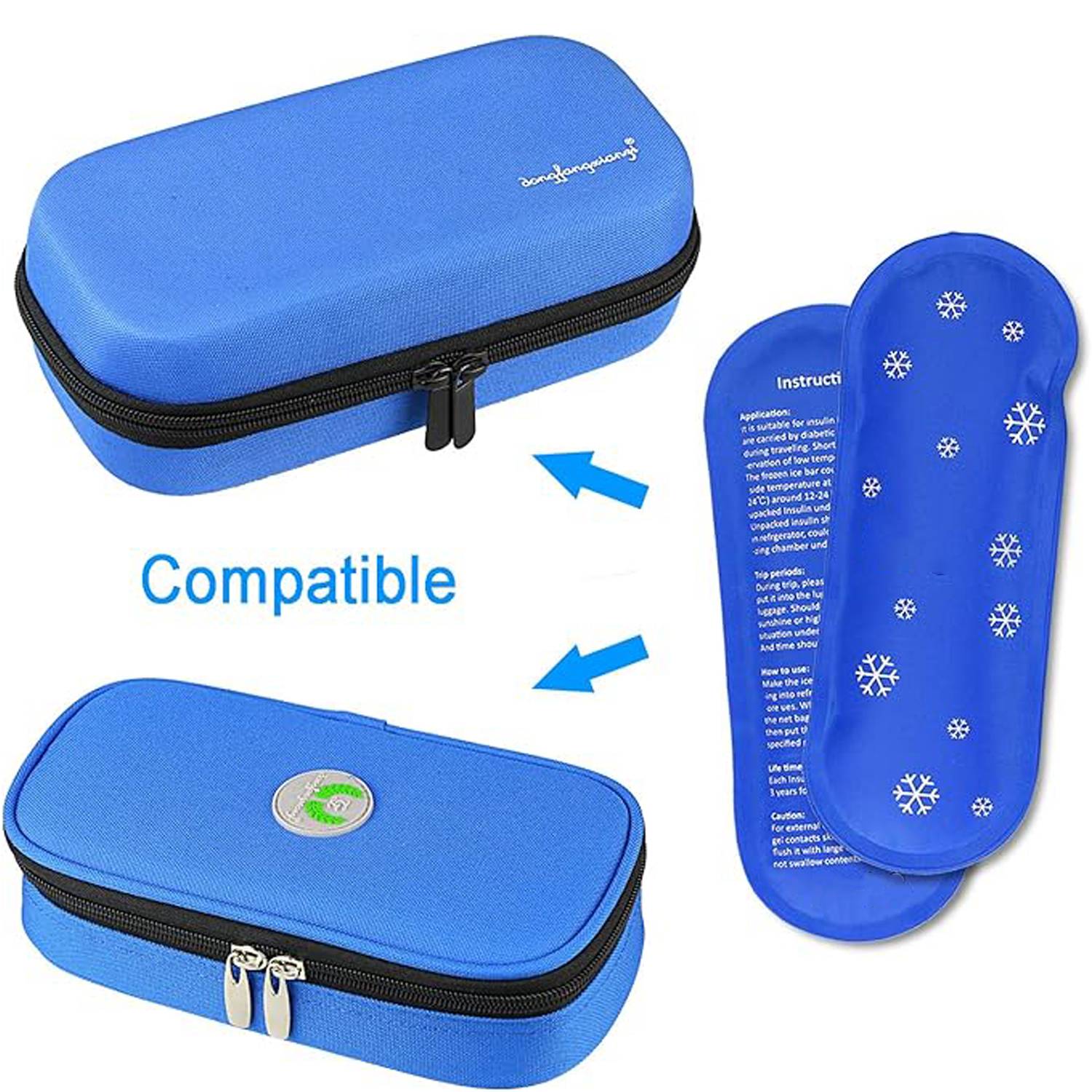 Medical Insulin Bio Gel Cooling Bag—Portable & Nylon 4