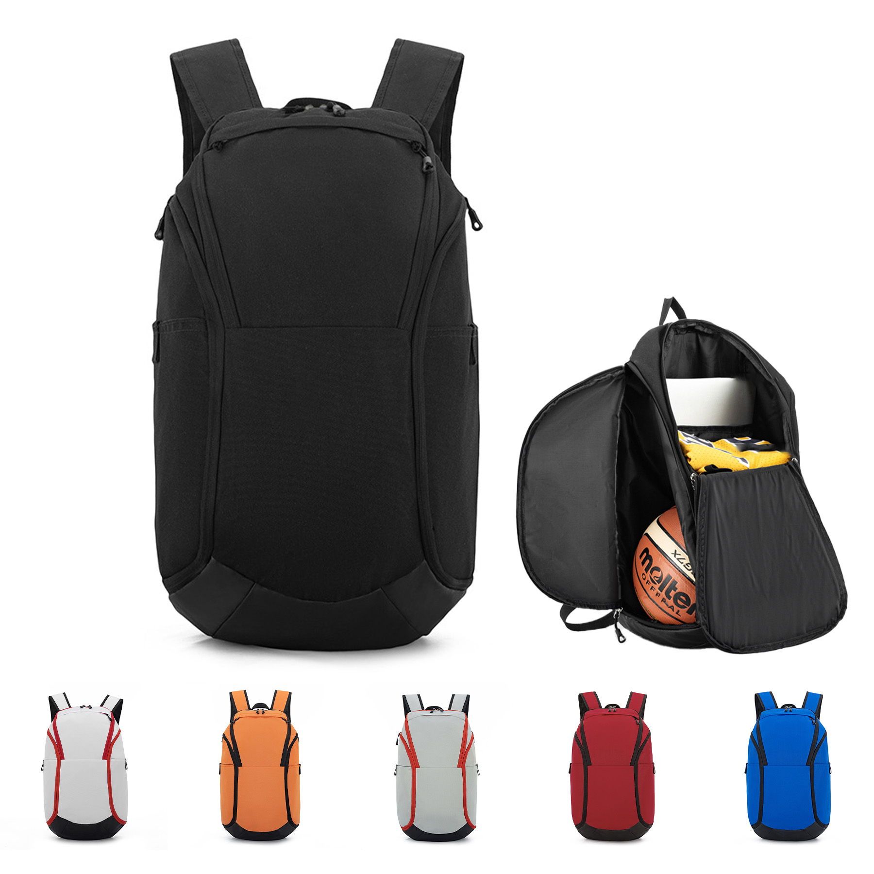 Custom Logo Basketball Waterproof Backpack 3