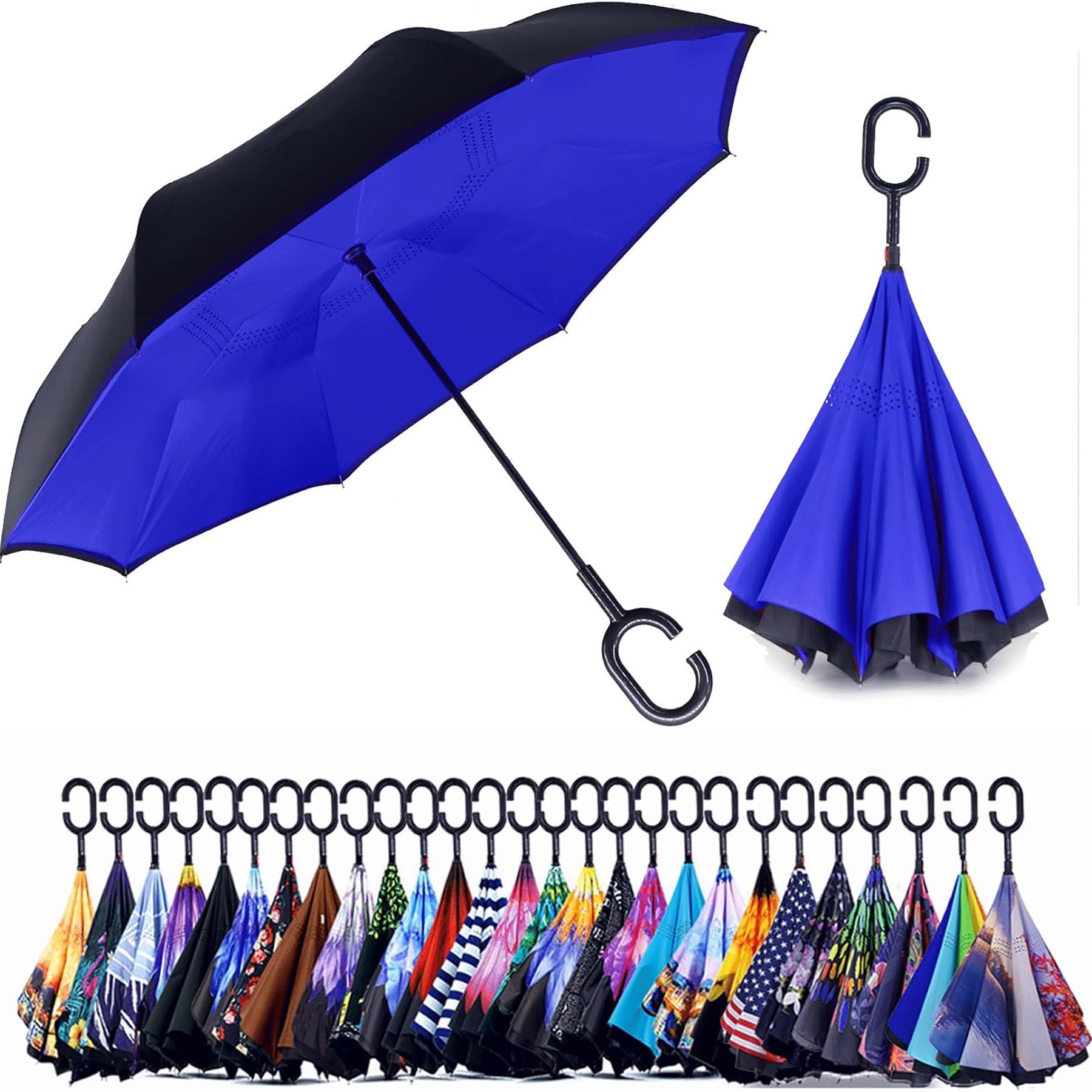 Inverted Reverse Upside Down Umbrella 5